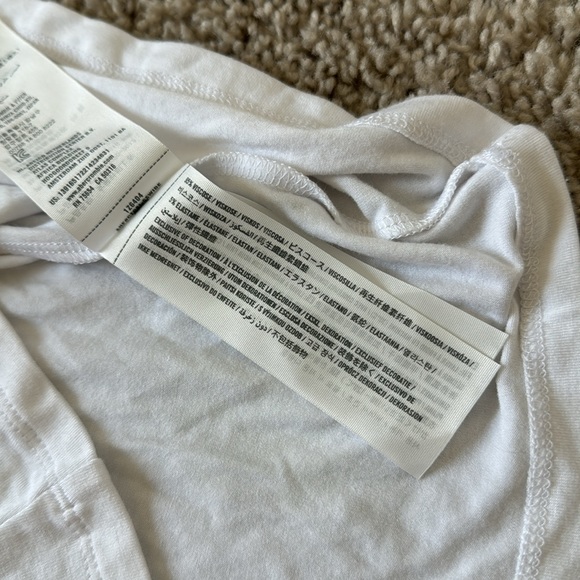 NWT ABERCROMBIE & FITCH OTS SHIRT Sleeveless White Blouse Size Extra Small - Picture 6 of 8